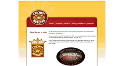 Desktop Screenshot of crown-burgers.com