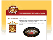 Tablet Screenshot of crown-burgers.com